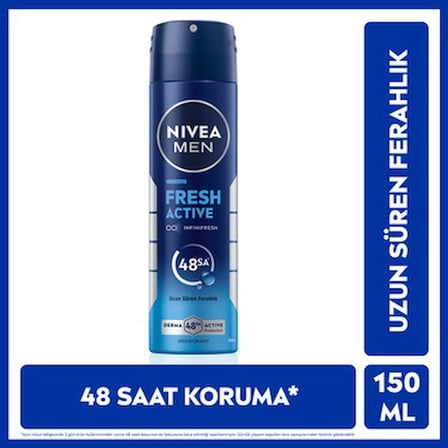 Erkek Sprey Deodorant 150 ml Ter Kokusuna Karşı 48 Saat Koruma