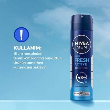 Erkek Sprey Deodorant 150 ml Ter Kokusuna Karşı 48 Saat Koruma