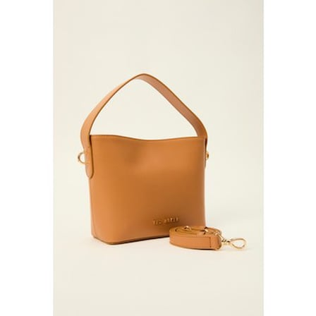 Ted Baker Taba Düz Cilt Mini El Çantası ile Şıklık