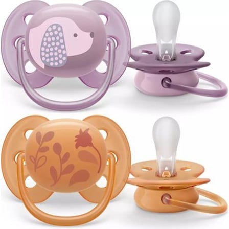 Ultra Soft Emzik, 6-18 Ay Arası Kız Bebekler İçin 2'li Paket