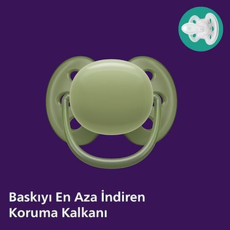18+ Ay için Ultra Soft Emzik, 2'li Unisex Set