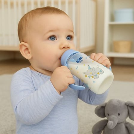 270 ml Mavi Bebek Biberonu, Klasik Kulplu Tasarım