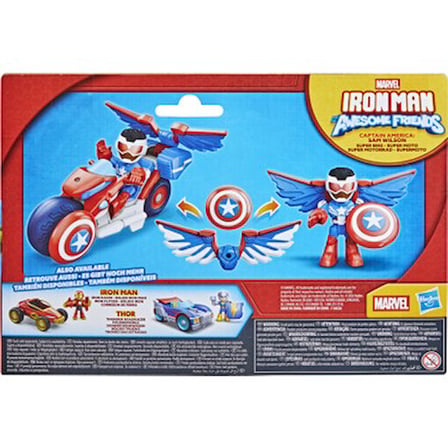 Captain America Aksiyon Figürü ve Super Bike Seti, Eğlenceli Oyun