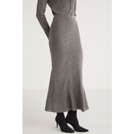 Slim Fit Beli Lastikli Kadın Midi Elbise ile Konfor