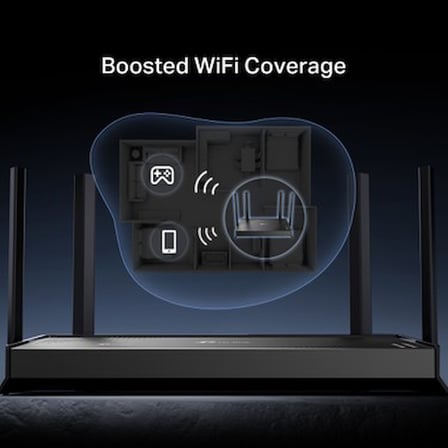TP-Link Archer BE220 | Dual-Band Wi-Fi 7 Router | Fiber Destekli | BE3600 Mbps Hız | 4× 1 Gbps Port