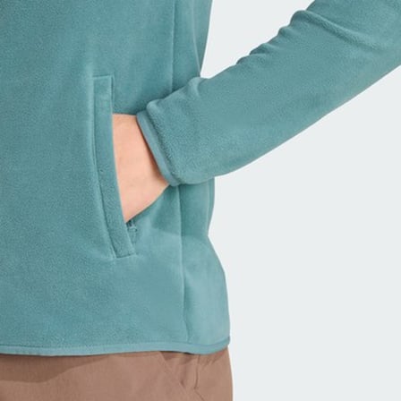 Tam Fermuarlı Fleece Ceket, Çok Amaçlı Kullanım için İdeal