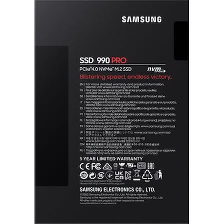 2TB SAMSUNG 990 PRO 7450/6900MB/s M.2 NVMe MZ-V9P2T0BW (Resmi Distribütör