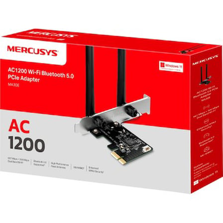 AC1200 Mbps Hızında Wi-Fi 5 ve Bluetooth 5.0 PCIe Ağ Kartı
