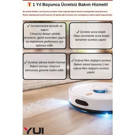 15.000 Pa Güçte Akıllı Robot Süpürge, Mop Fonksiyonu ve Pet Dostu Tasarım