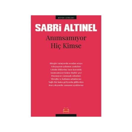 Sabri'nin Tüm Şiirlerini Bir Arada Sunan Bütün Şiirleri