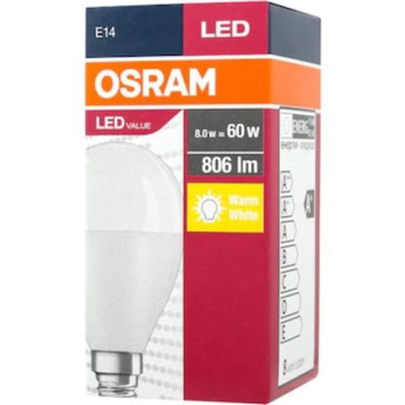 Osram Led Clp 60 7W Sarı Işık E-14 806lm