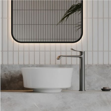 Oval Deliksiz Lavabo 40 cm Beyaz Seramik Tasarım
