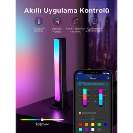 Dikey Aydınlatma ile Uygulama Üzerinden Kontrol Edilebilir LED Işık