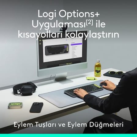 Minimalist Kablosuz Aydınlatmalı Klavye ve Mouse Seti, Sessiz Kullanım
