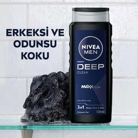 3ü1 arada pratik duş jeli, 500 ml, vücut, saç ve yüz için