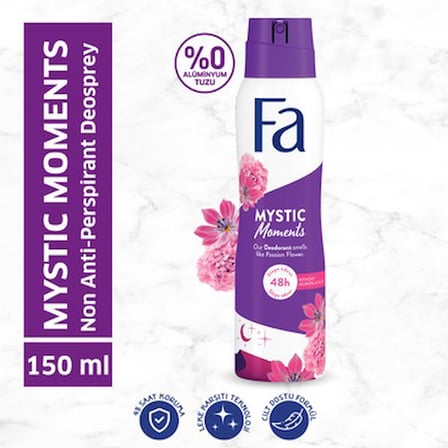 150 ml çiçek kokulu kadın deodorant, uzun süreli koruma için