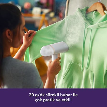 1000W gücünde el tipi dikey ütü, 30 saniyede hazır, kompakt ve katlanabilir tasarım