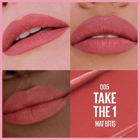 Maybelline New York Serum Etkili Hyalüronik Asit ve Besleyici Yağ Içeren Ruj - 005 Take The