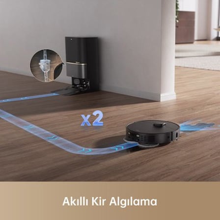 Dreame X40 Ultra Robot Süpürge Siyah, 12.000 Pa Emiş
