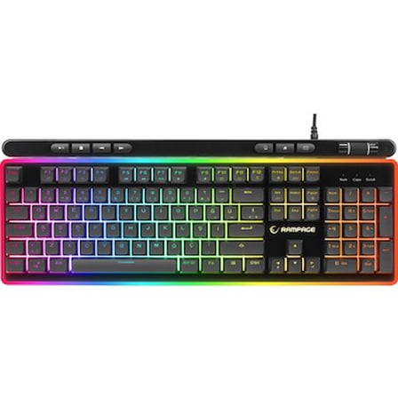RGB Aydınlatmalı Membran Gaming Klavye, USB Bağlantılı