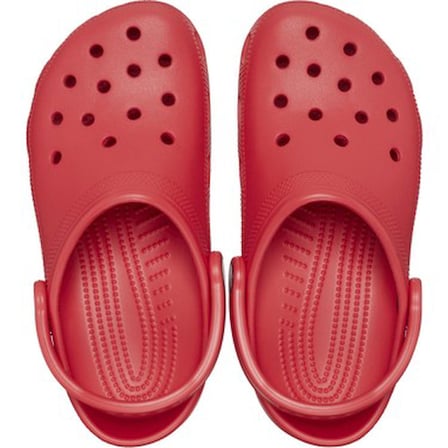 Crocs Classic Unisex Terlik 10001-6WC 10001-6WC003 Kırmızı 45-46 Düz Topuklu Hafif ve Rahat