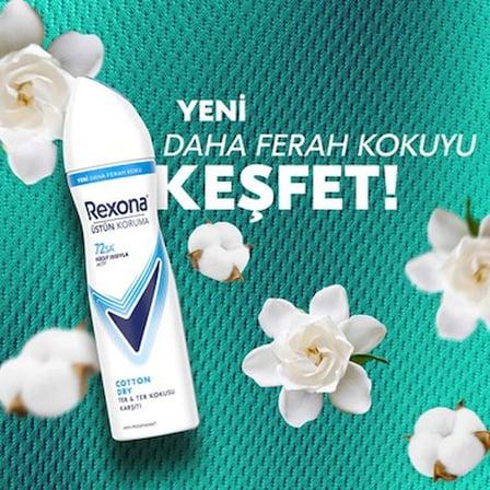150 ml kadın deodorant, üstün koruma sağlayan pamuklu kuru his
