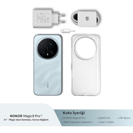 HONOR Magic 8 Pro 5G 512 GB 12 GB Ram (Honor Türkiye Garantili) Gökyüzü