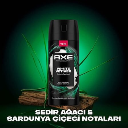 150 ml Beyaz Vetiver Aromalı Erkek Deodorant, Ferahlatıcı Etki