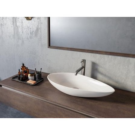 Tezgah Üstü Seramik Lavabo 74x38 cm Şık ve Fonksiyonel