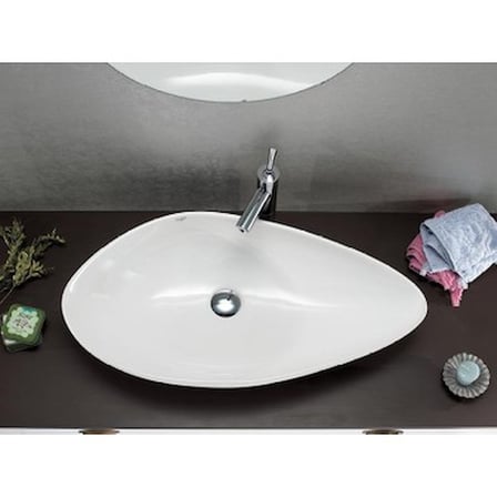 Tezgah Üstü Seramik Lavabo 74x38 cm Şık ve Fonksiyonel