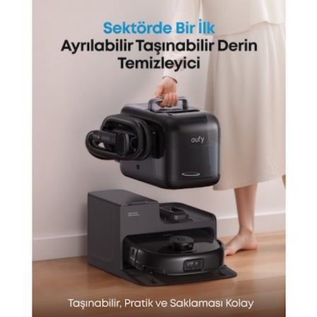 Eufy Anker Omni E28 20.000 Pa, Halı ve Koltuk Yıkamalı Robot