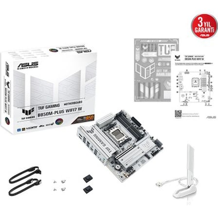 ASUS TUF GAMING B850M-PLUS WIFI AMD B850 AM5 DDR5 8000 DP HDMI 3x M2 USB3.2 Gen 2x2 WiFi 6E + BT