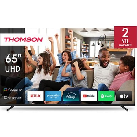 THOMSON 65UG4S14 65" 164 Ekran Uydu Alıcılı 4K Ultra HD Smart Google LED