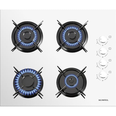 Beyaz Cam Dijital Ankastre Set, 8 Programlı Kullanım