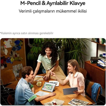 Huawei Yeni (2026) MatePad 11.5S Ultra Net PaperMatte Ekran 12GB 256GB Uzay Grisi + Ayrılabilir