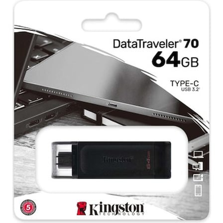Kingston DT70 64GB USB-C 3.2 Gen 1 Type-C Flash