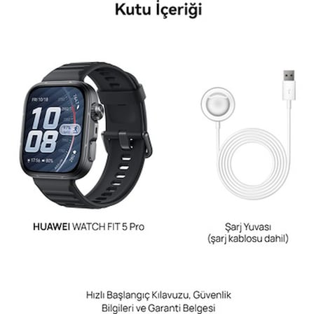 Siyah Akıllı Saat, NFC ile Ödeme ve Sağlık Takibi Özellikleri
