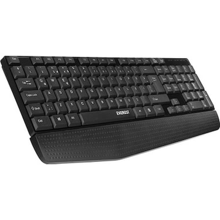 Bilek Destekli Siyah Ofis Klavyesi, Ergonomik Tasarım