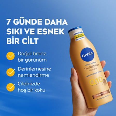Güneşsiz Bronzlaştırıcı Vücut Losyonu 250ml, 7 Günde Etki