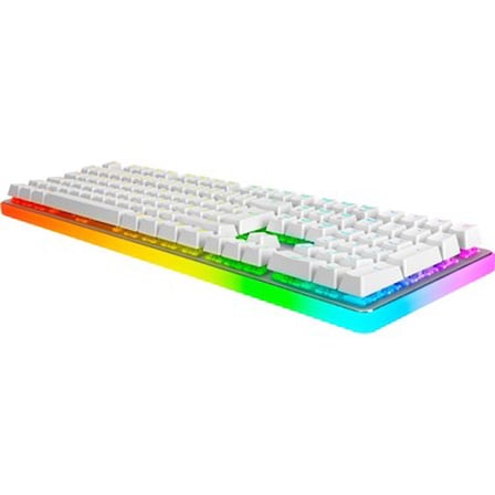 Beyaz Mekanik Gaming Klavye, RGB Aydınlatmalı