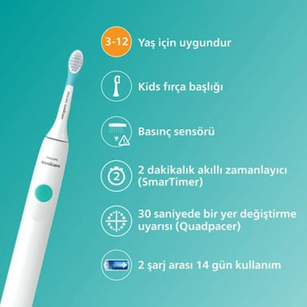 Çocuklar İçin Şarjlı Diş Fırçası - Kişiselleştirilebilir Temizlik