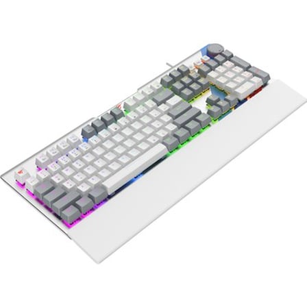 RGB Mekanik Oyuncu Klavyesi, Ses Tekeri ve Bilek Desteği