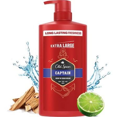 Old Spice Captain 800 ml 3’ü 1 Arada Duş Jeli Derinlemesine Temizleyen Okyanus