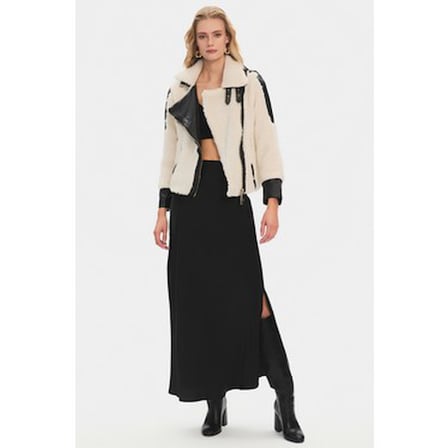 NG Style Pu Kürk Detaylı Biker
