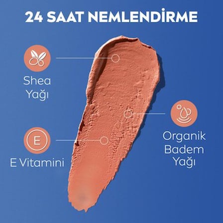 4.8 gr Renkli Dudak Bakım Kremi, Nemlendirici ve SPF30 Koruma