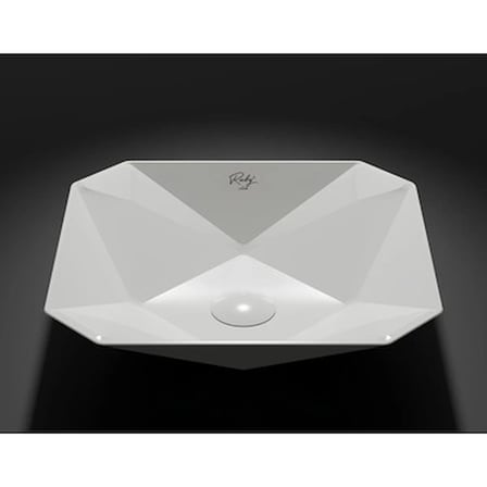 Elmas Beyaz Deliksiz 40 cm Lavabo ile Estetik