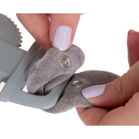 Diş Kaşıyıcılı Gri Ayıcık Uyku Arkadaşı Peluş Malzeme ile