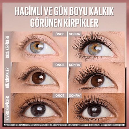 Hacimli Maskara - Gün Boyu Kalkık Görünüm Sağlar
