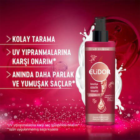 200 ml Brezilya Keratin Terapisi İçeren Sıvı Saç Bakım Sütü
