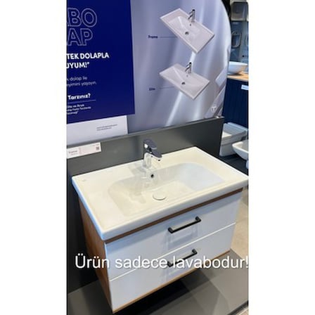 Etajerli 80x45 cm Seramik, Modern Tasarım ve Fonksiyonel